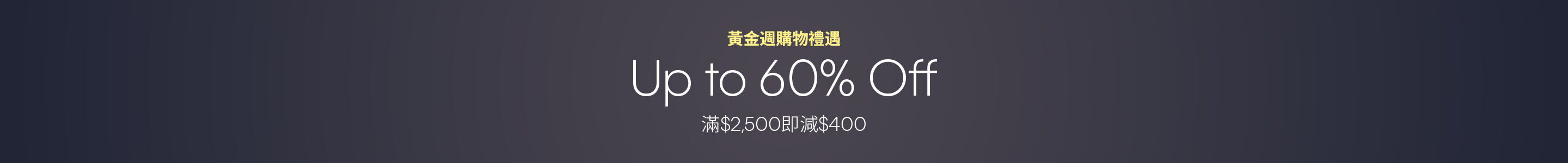 Calvin Klein Golden Week Up to 60% Off